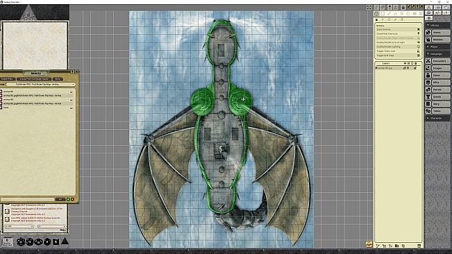 Fantasy Grounds - Pathfinder RPG - Pathfinder Flip-Mat - Airship