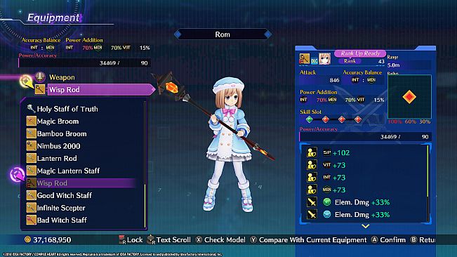 Megadimension Neptunia VIIR - 4 Goddesses Online Magician Weapon Set