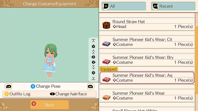 Frontier Summer Clothes Set - WorldNeverland - Daily Life in the Elnea Kingdom - Another Life Adventure