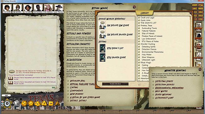 Fantasy Grounds - Savage Worlds: ETU - East Texas University
