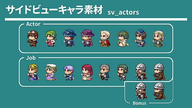 RPG Maker MZ - REFMAP Fantasy Character Pack 4