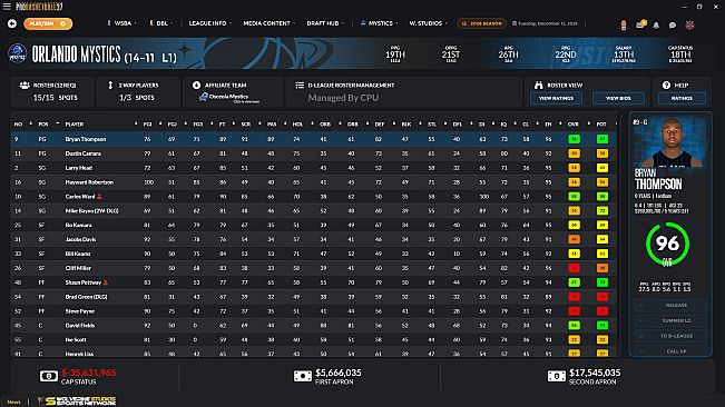 Draft Day Sports: Pro Basketball 27