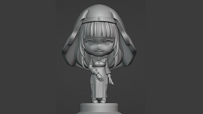 Tentacles Party With Nuns-Chibi 3D high poly(Betsy)