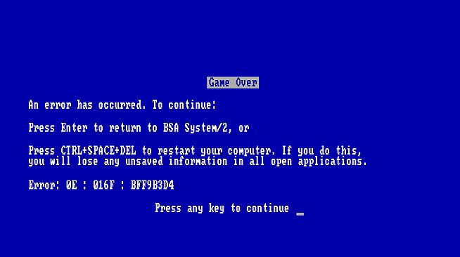 Blue Screen Adventures