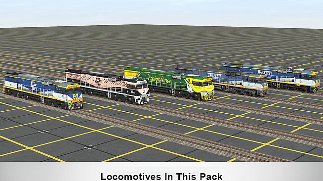 Trainz 2019 DLC - CFCLA, RailFirst, Freightliner GE C44aci Pack