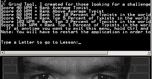 Touch Typing Home Row Speed Grinder - Eyes Only Skin