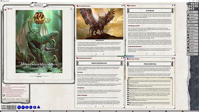 Fantasy Grounds - Level Up Monstrous Menagerie