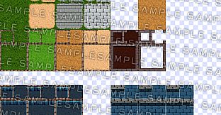 RPG Maker MV - Krachware Fantasy Town Exterior Tileset