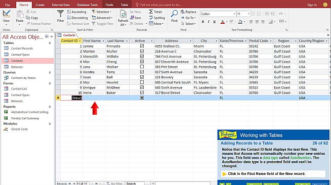 Professor Teaches Access 2016