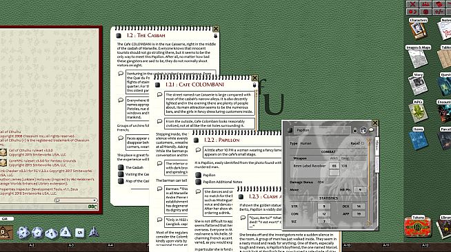 Fantasy Grounds - Secret of Marseille (Call of Cthulhu)