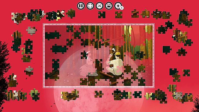 The Villager and the Werewolf - A jigsaw puzzle tale