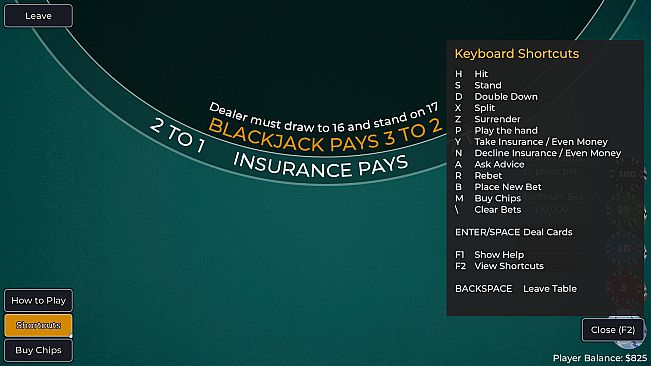 Player vs. Dealer Blackjack