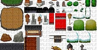 RPG Maker MZ - Samurai Japan: Castle Tiles