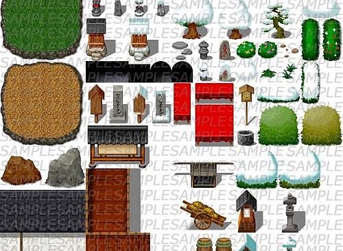 RPG Maker MZ - Samurai Japan: Castle Tiles