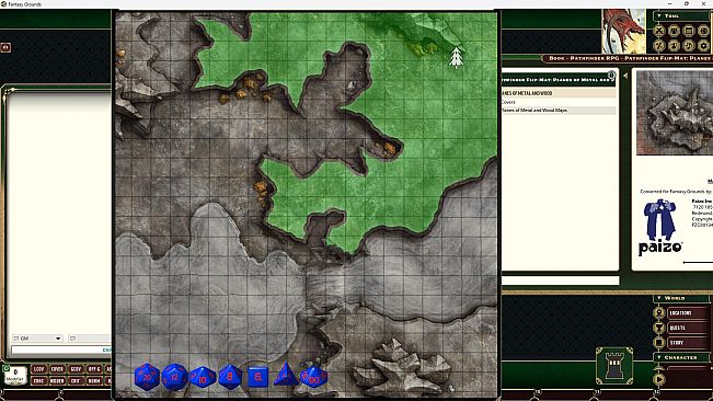 Fantasy Grounds - Pathfinder RPG - Pathfinder Flip-Mat: Planes of Metal and Wood