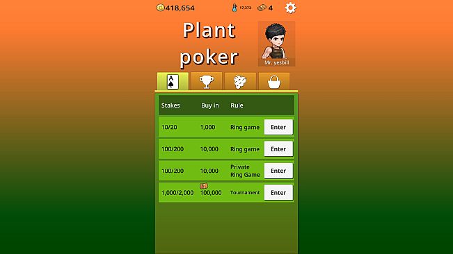 Plant poker