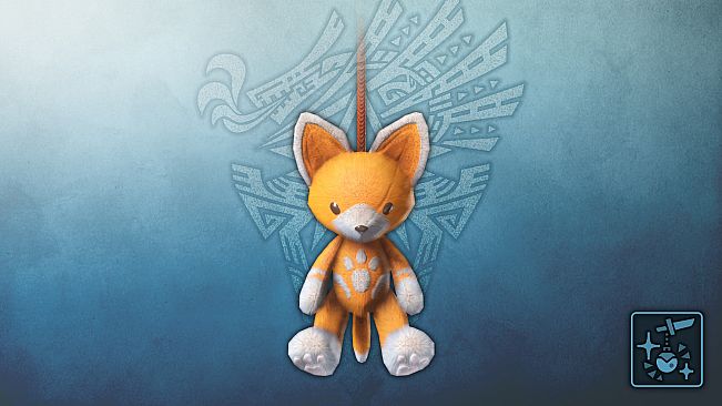 Monster Hunter World: Iceborne - Pendant: Orange Felyne Teddy