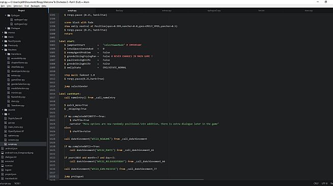 Welcome To... Chichester 2 - Part II : Project Code