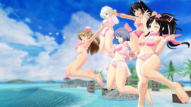 SENRAN KAGURA Peach Beach Splash - Sakura Swimsuit Pack