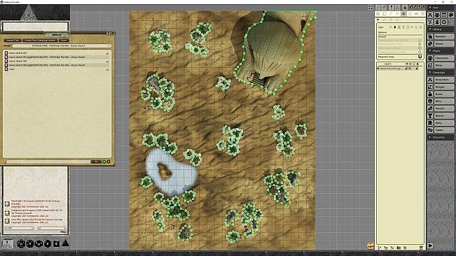Fantasy Grounds - Pathfinder RPG - Pathfinder Flip-Mat - Classic Desert