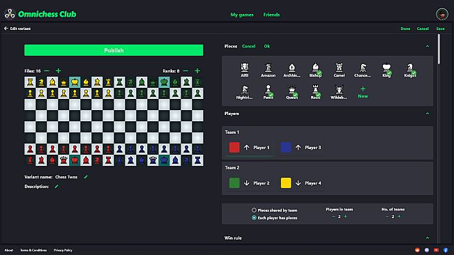 Omnichess: Chess Variants