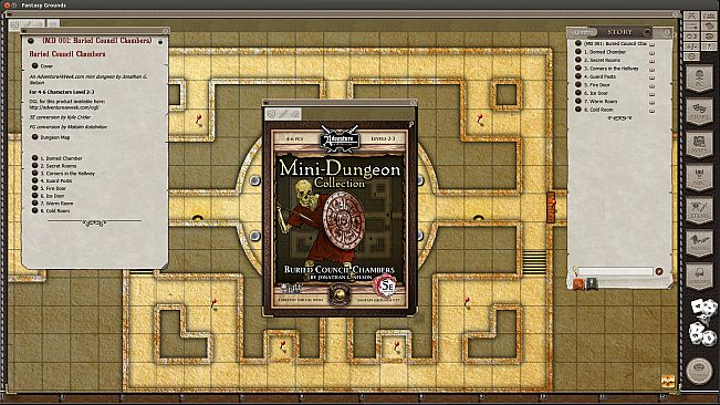 Fantasy Grounds - 5E: Mini-Dungeon #001 - Buried Council Chambers