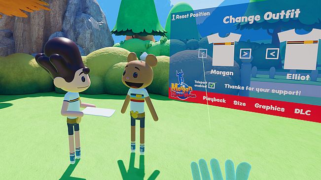 Morgan lives in a Rocket House in VR - "Tip Jar" Costume Pack