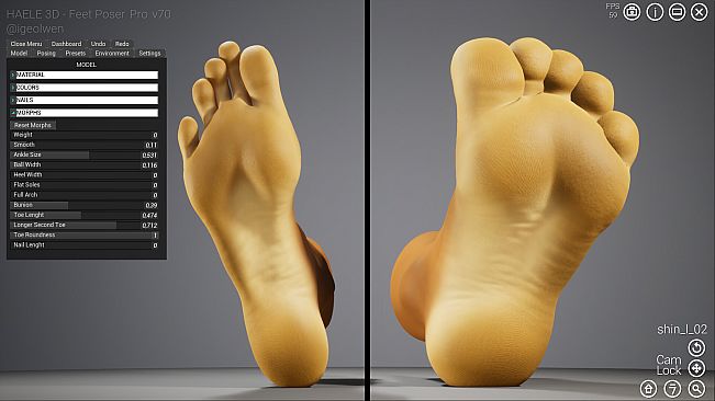 HAELE 3D - Feet Poses Pro - Drawing References