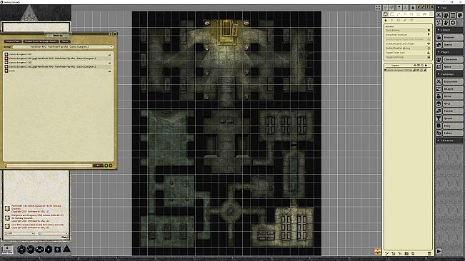 Fantasy Grounds - Pathfinder RPG - Pathfinder Flip-Mat - Classic Dungeon 2