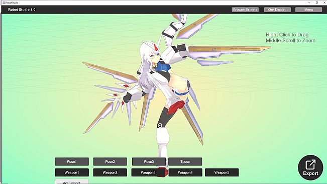 Gundam Girl Studio for VRChat and Vroid
