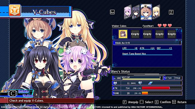 Neptunia Virtual Stars - Hibiki Ao Pack