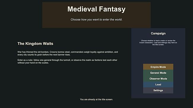 Medieval Fantasy