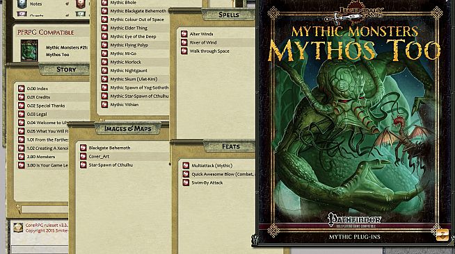 Fantasy Grounds - Mythic Monsters #21: Mythos Too (PFRPG)
