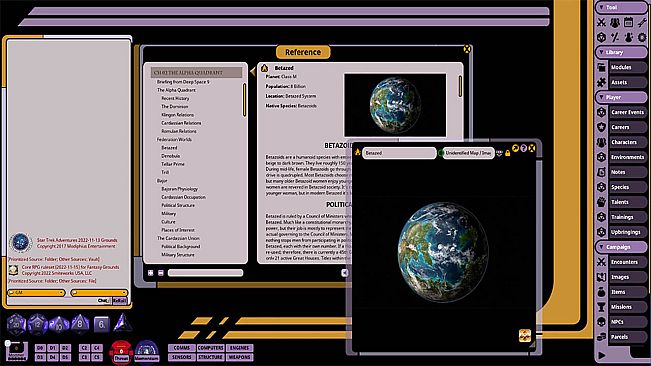 Fantasy Grounds - Star Trek Adventures: Alpha Quadrant Sourcebook