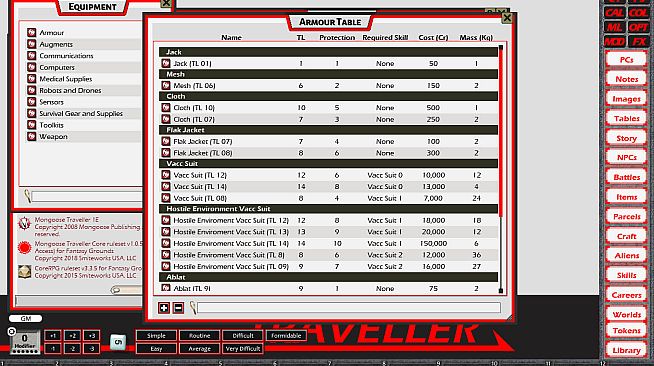 Fantasy Grounds - Traveller Mongoose 1E Ruleset (Traveller 1E Mongoose)
