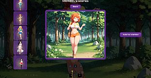 Sexy walk through the woods