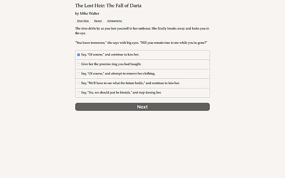 The Lost Heir: The Fall of Daria