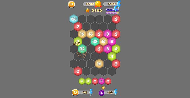 HexaMerge 2048
