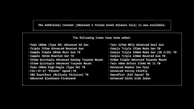 Azur Lane Crosswave - Shiranui's Prized Goods Release Sale