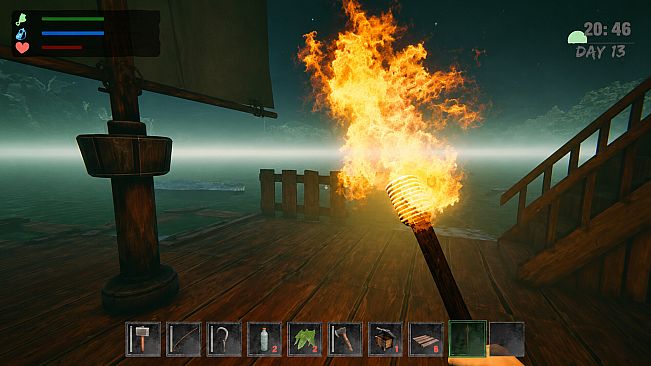 Survival Float Simulator - Crocodile Waters Craft, Raft, Build