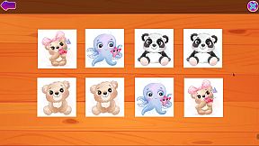 Cute Animals Memory Card Game