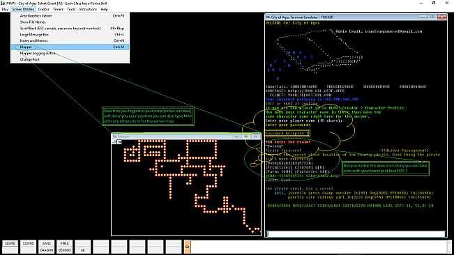City of Ages: Picture Supportive Text MUD (server and client included)