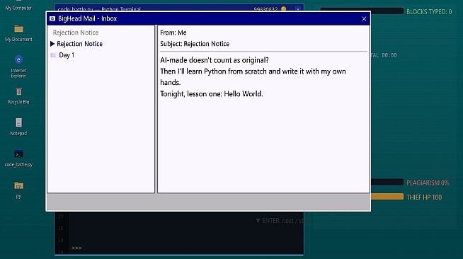 HAND-CODED BATTLE