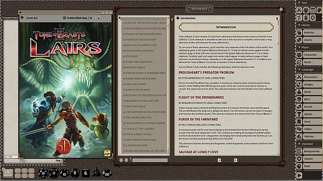 Fantasy Grounds - Tome of Beasts 3 Lairs for 5th Edition