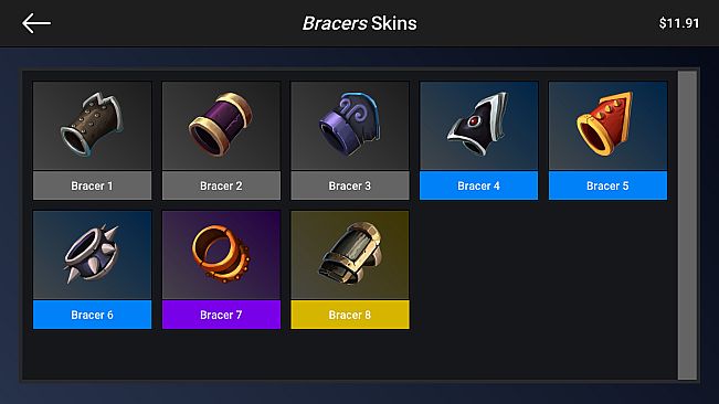 Case Simulator Weapons and Armors