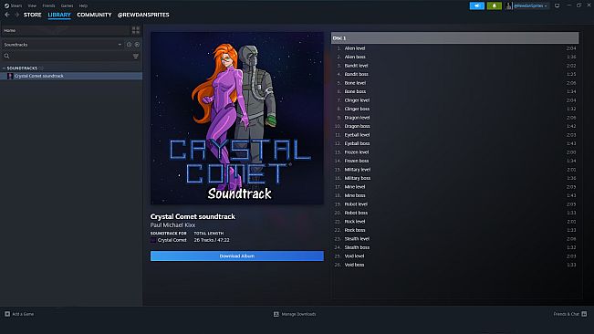 Crystal Comet Soundtrack