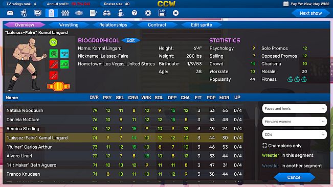 Championship Wrestling Promoter