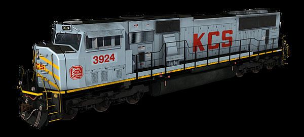 Trainz 2022 DLC - Kansas City Southern - EMD SD70MAC - Grey