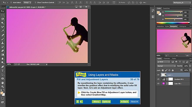 Professor Teaches Photoshop Creative Cloud