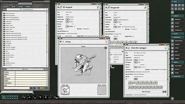 Fantasy Grounds - D&D Classics: MC5 Monstrous Compendium Greyhawk Adventures Appendix (2e)